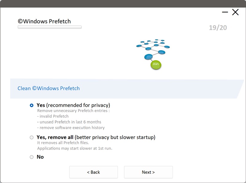 PrivaZer 的 Prefetch 选项
